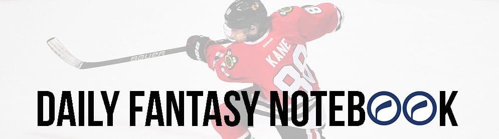 Daily Fantasy Hockey Notebook (11/27)