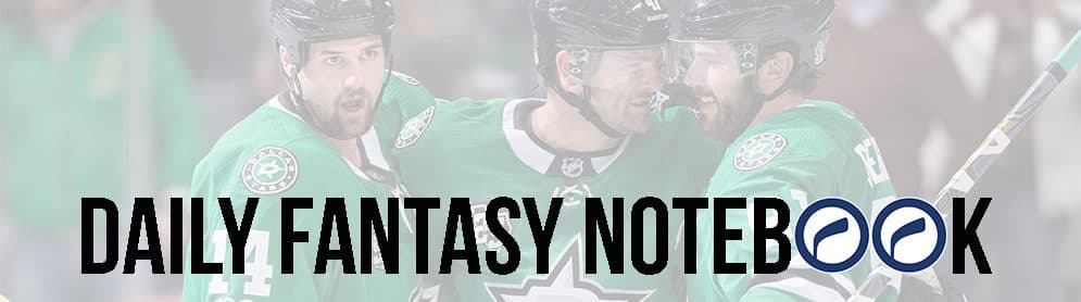 Daily Fantasy Hockey Notebook (11/21)