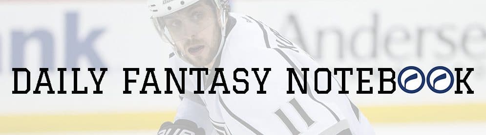 Daily Fantasy Notebook (11/02)