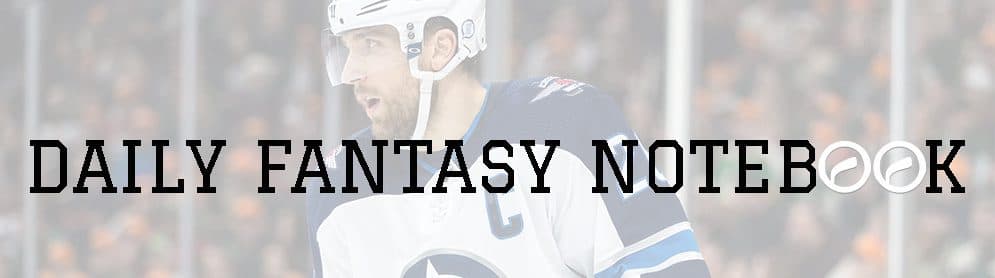 Daily Fantasy Notebook (11/10)