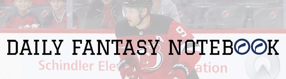 Daily Fantasy Notebook (11/01)