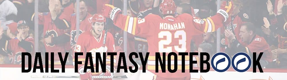 Daily Fantasy Hockey Notebook (11/30)