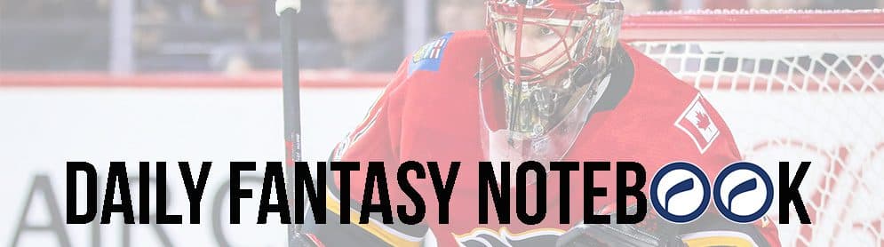 Daily Fantasy Hockey Notebook (12/04)