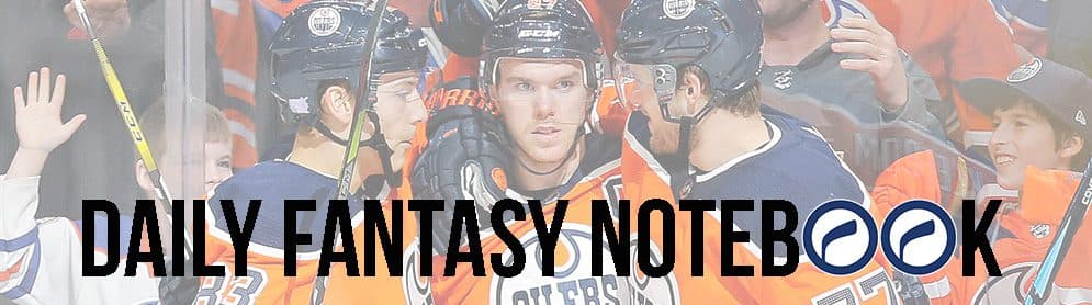 Daily Fantasy Hockey Notebook | 12-18-17
