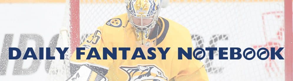 Daily Fantasy Hockey Notebook | 03-19-18