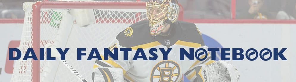 Daily Fantasy Hockey Notebook | 01-23-18