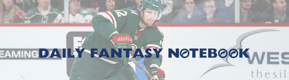 Daily Fantasy Hockey Notebook | 02-08-18