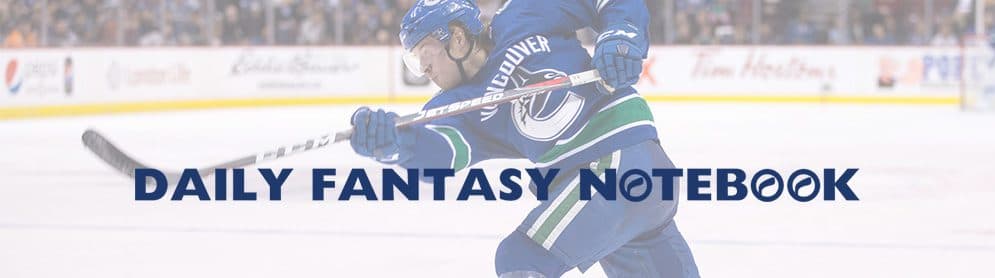 Daily Fantasy Hockey Notebook | 03-05-18