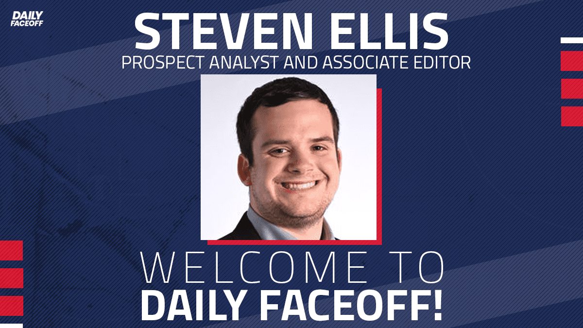 Daily Faceoff welcomes Steven Ellis as new prospect analyst and associate editor