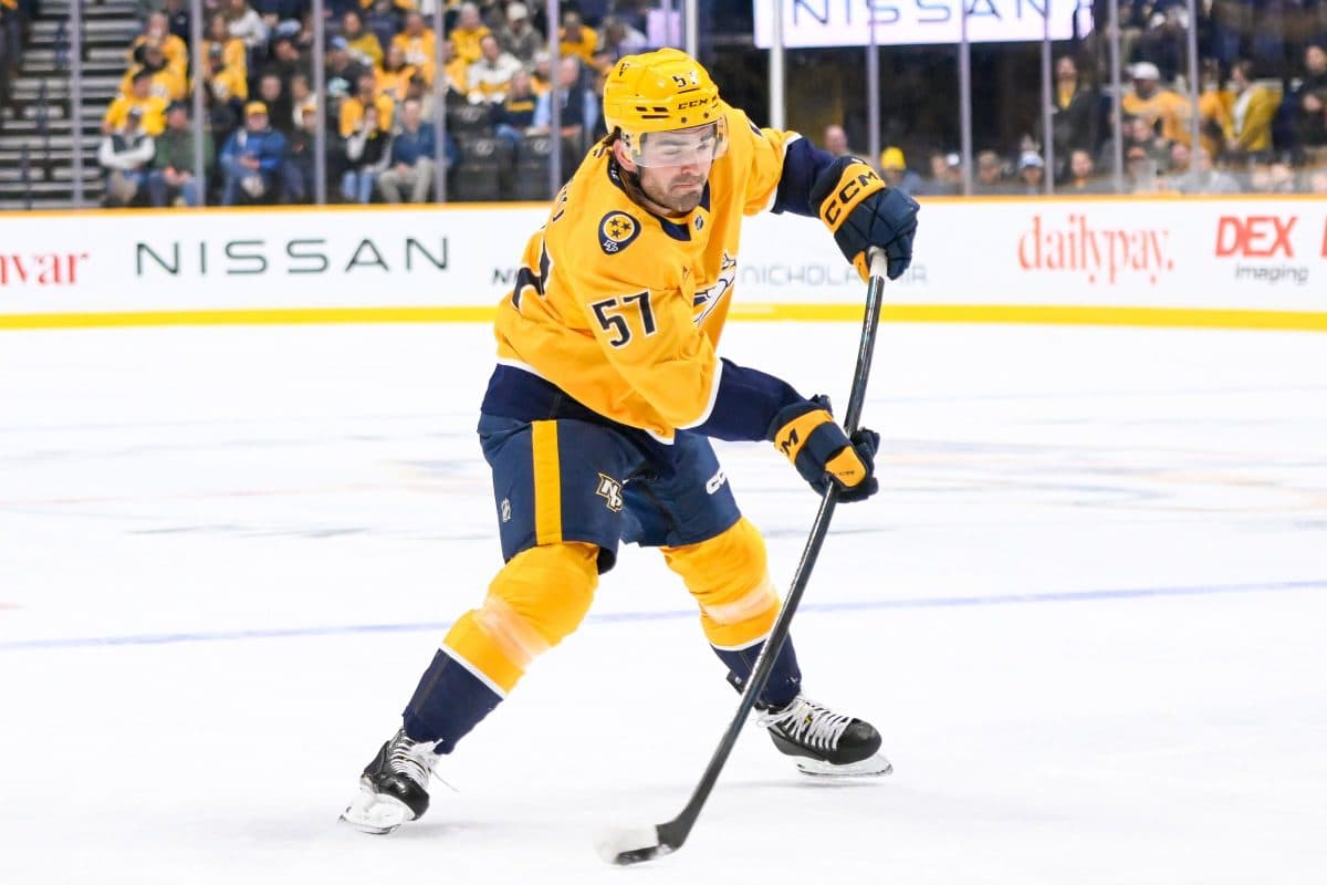 Nashville Predators defenseman Dante Fabbro