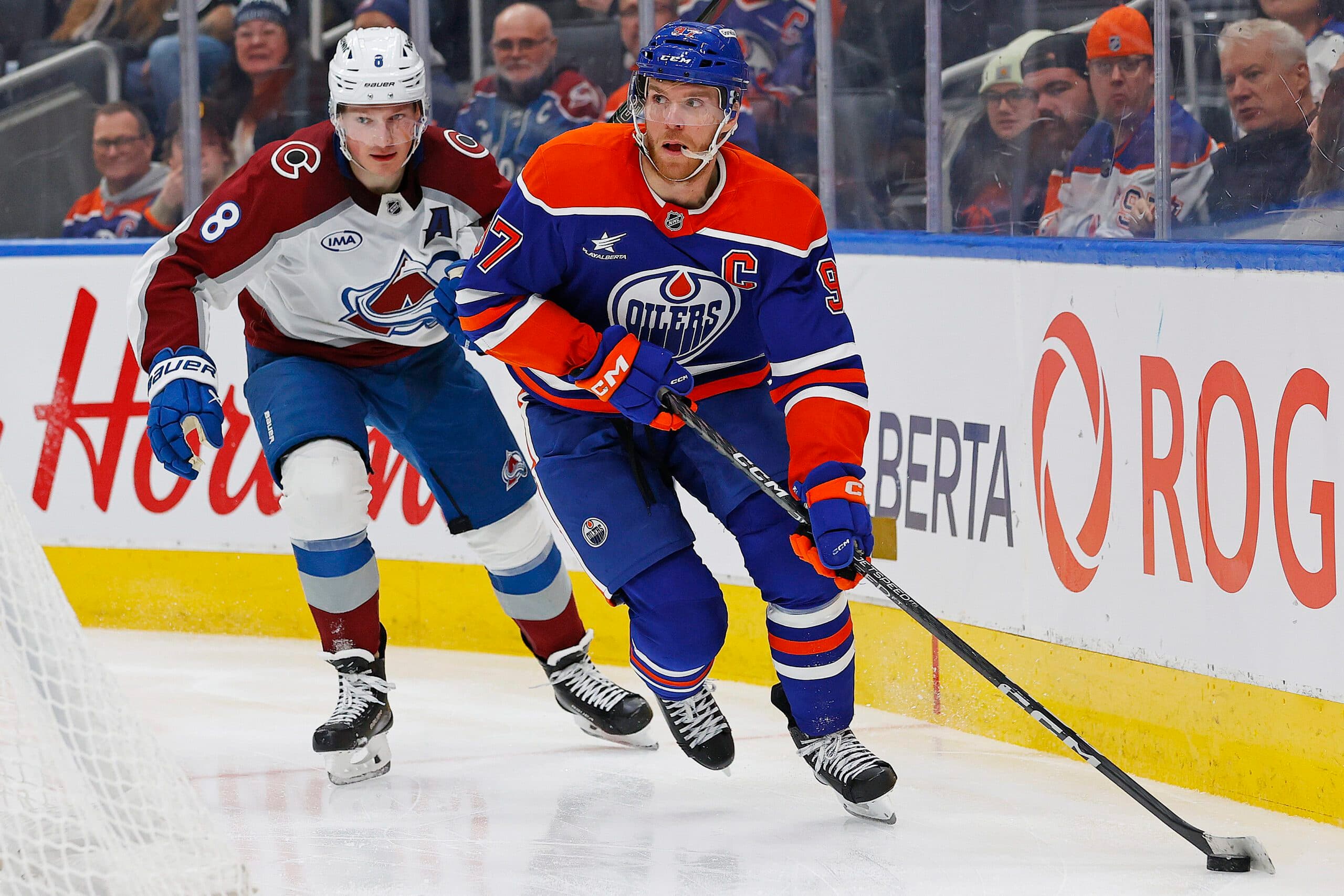 Cale Makar and Connor McDavid