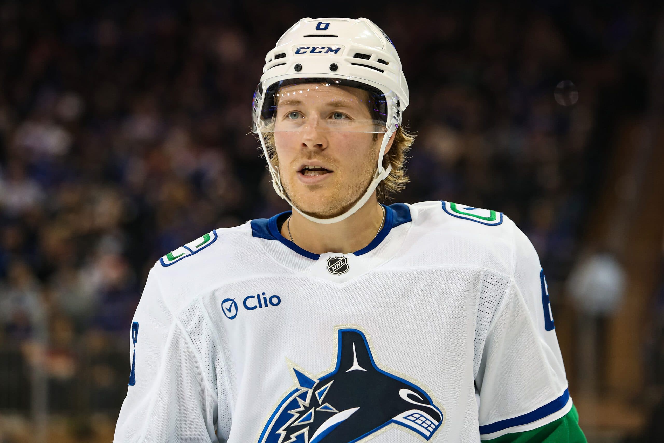 Canucks’ Brock Boeser leaves game against Blues with undisclosed injury