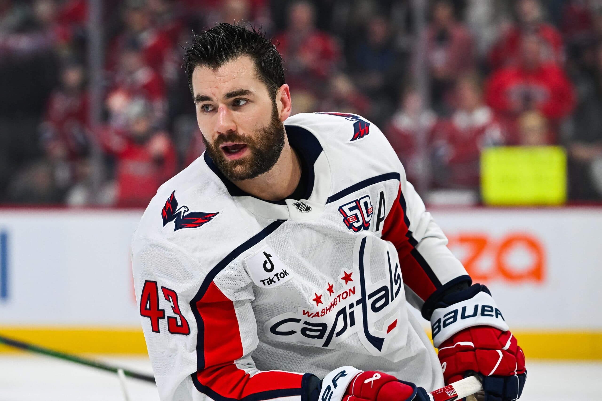 Washington Capitals right winger Tom Wilson