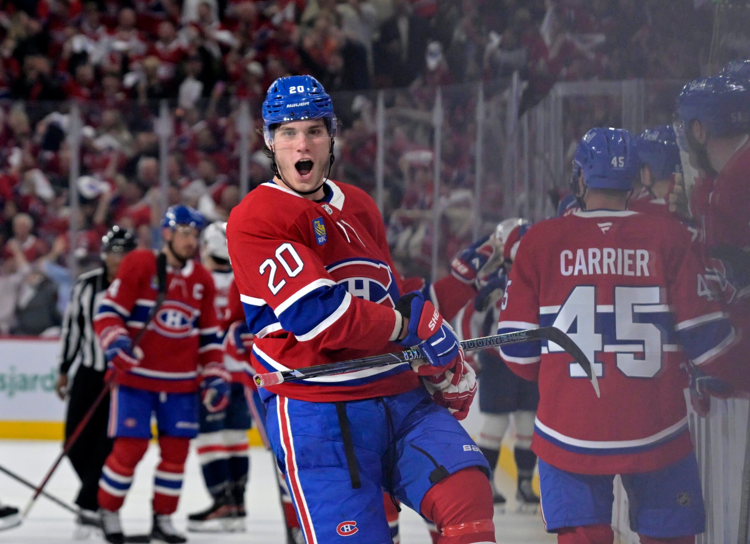 Montreal Canadiens left winger Juraj Slafkovsky