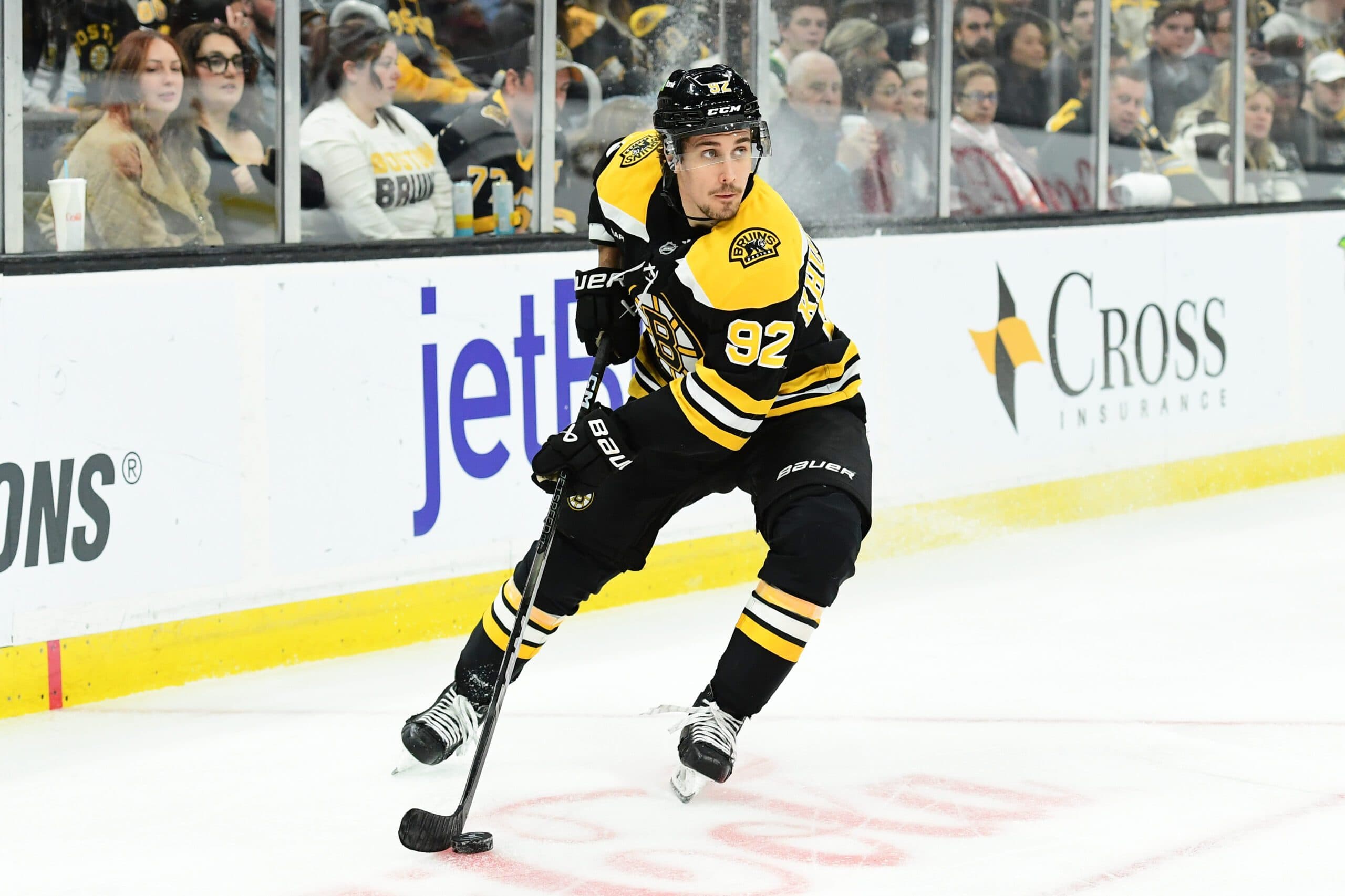 Boston Bruins center Marah Khusnutdinov