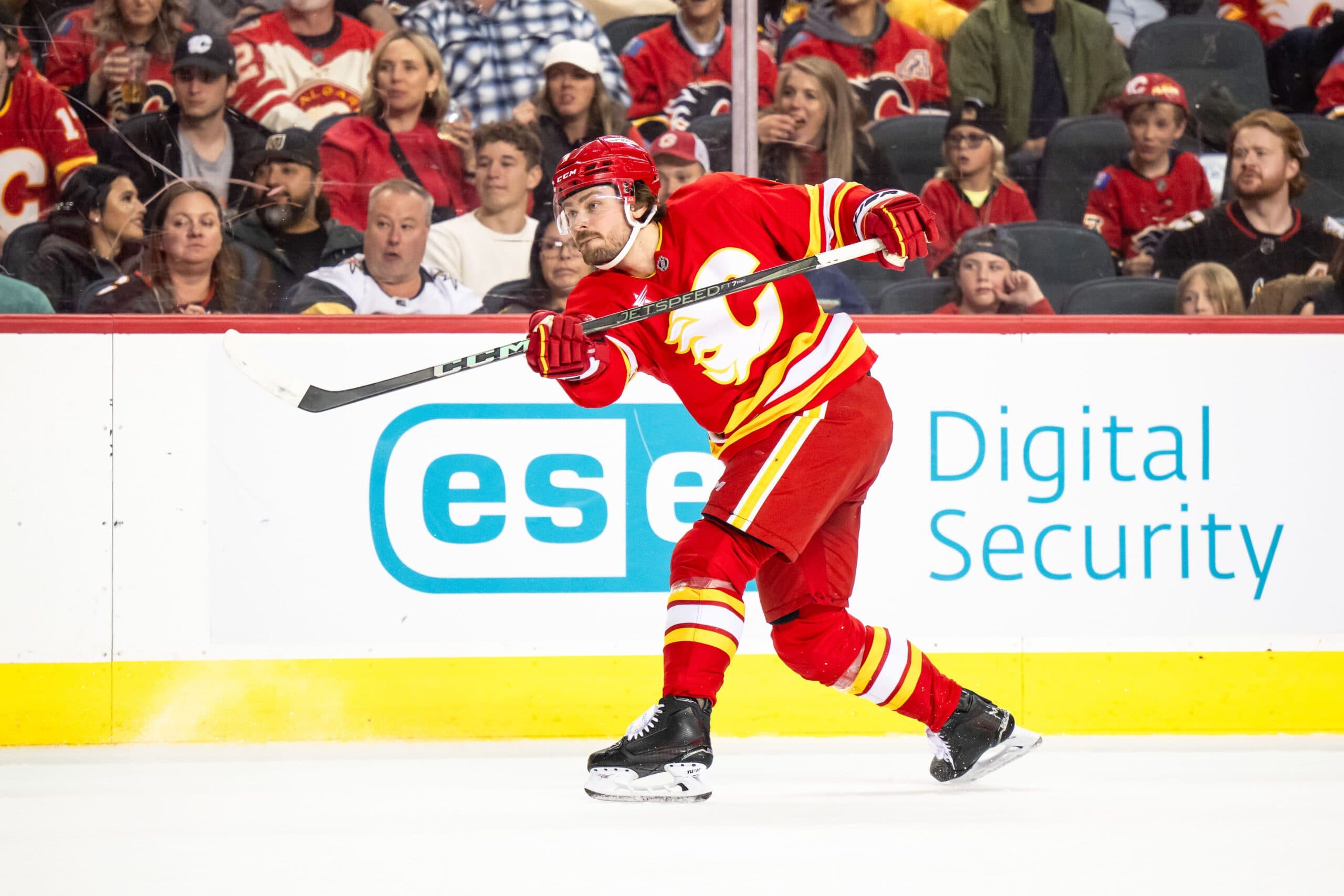 Calgary Flames defenseman Rasmus Andersson