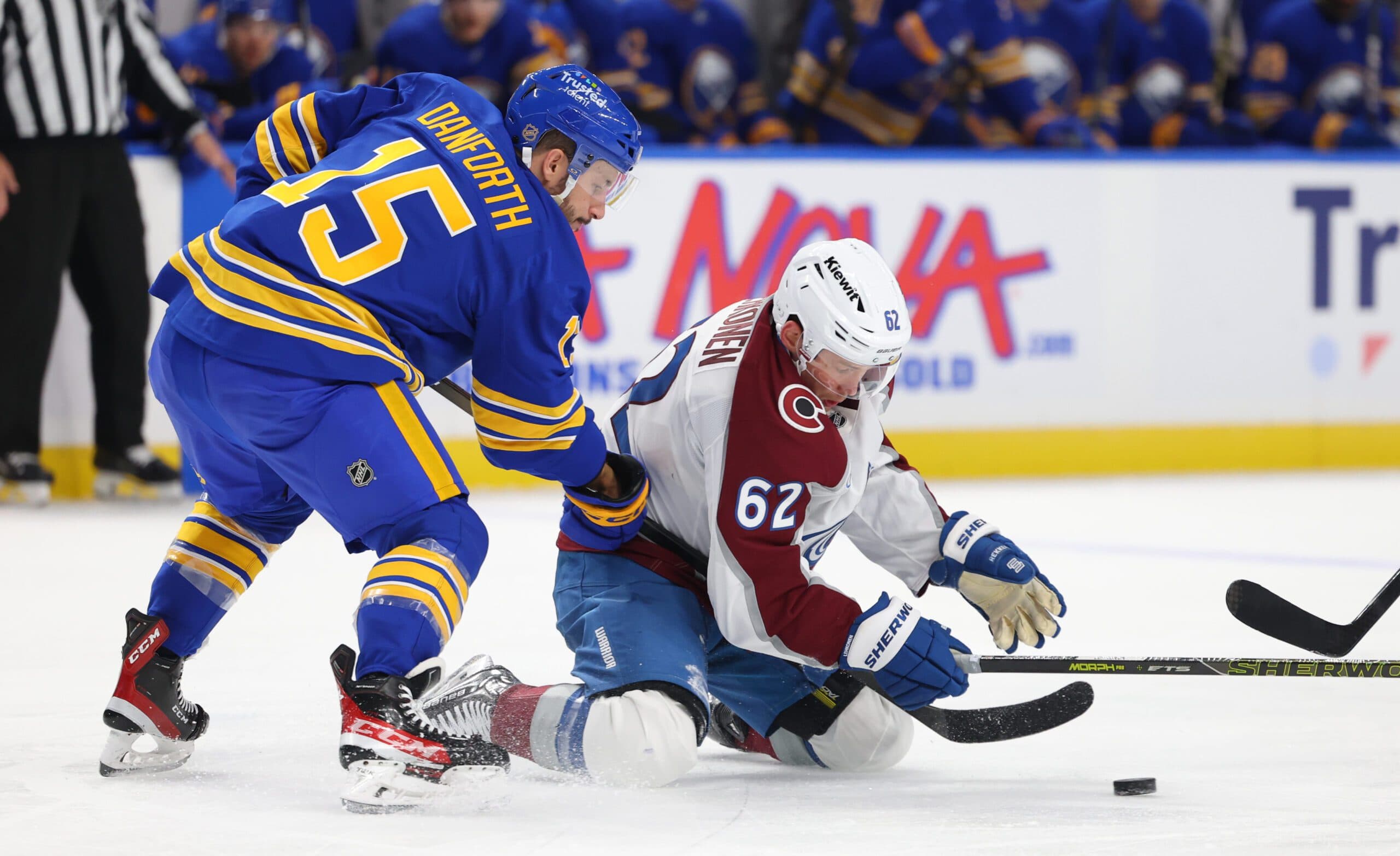 The Buffalo Sabres' Justin Danforth will miss 'more than a month' with lower-body injury.