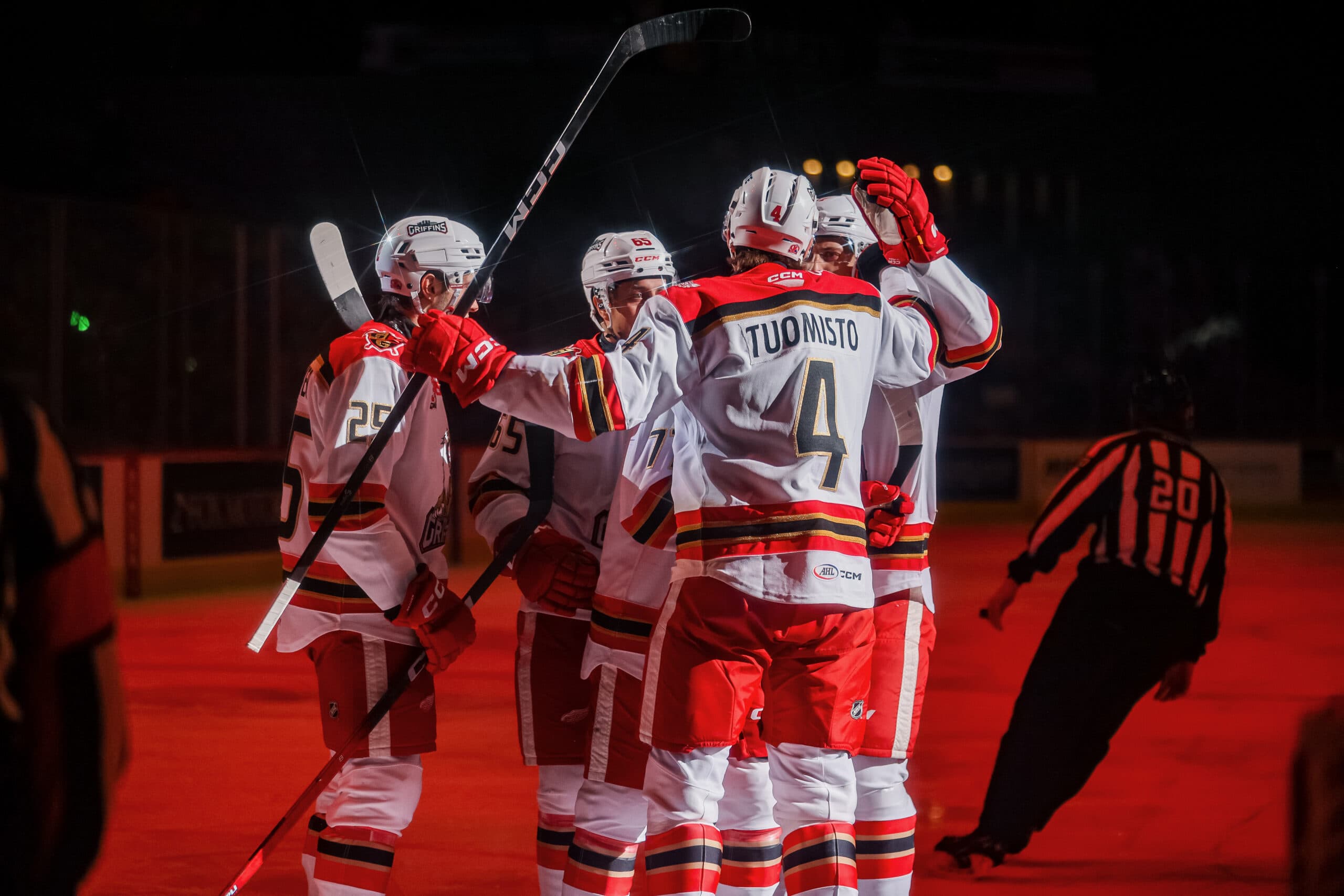 Red Wings prospects, veterans powering Grand Rapids to record-breaking AHL start