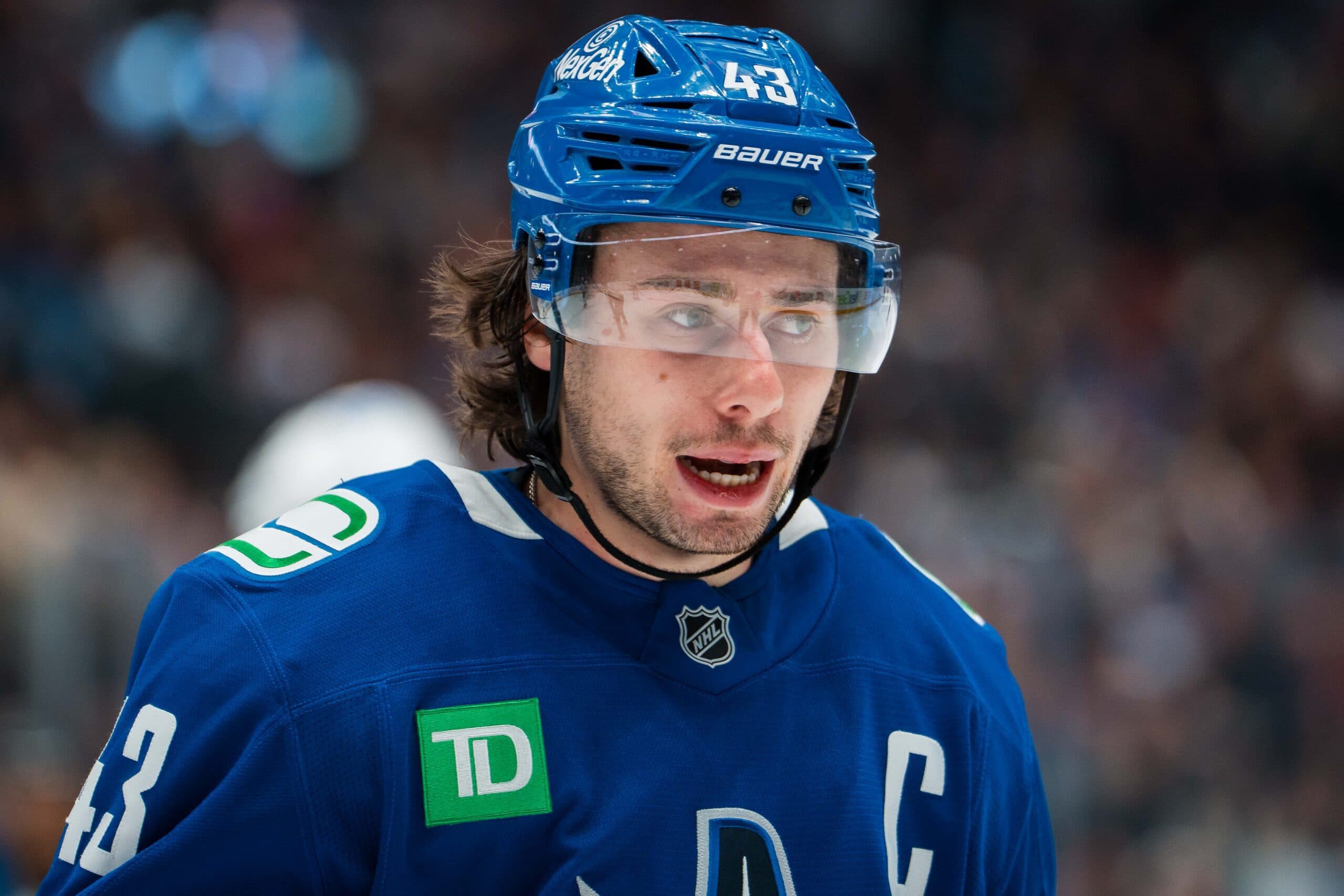 Vancouver Canucks defenseman Quinn Hughes