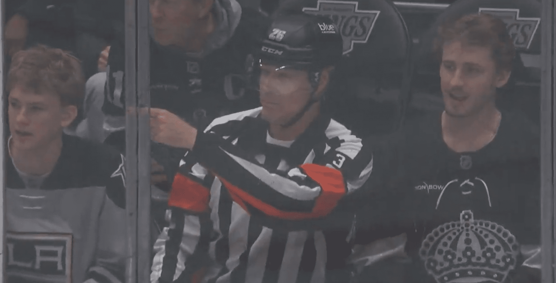 Will Ferrell dresses up as referee at Kings’ game