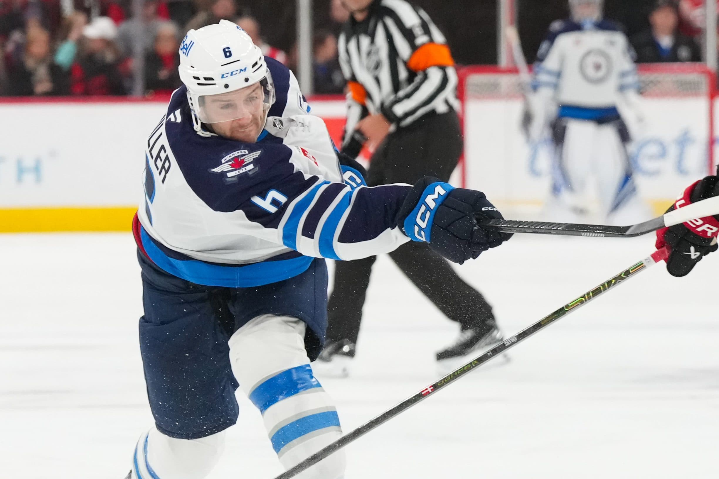 The Jets have also recalled defenseman Isaak Phillips from the AHL.
