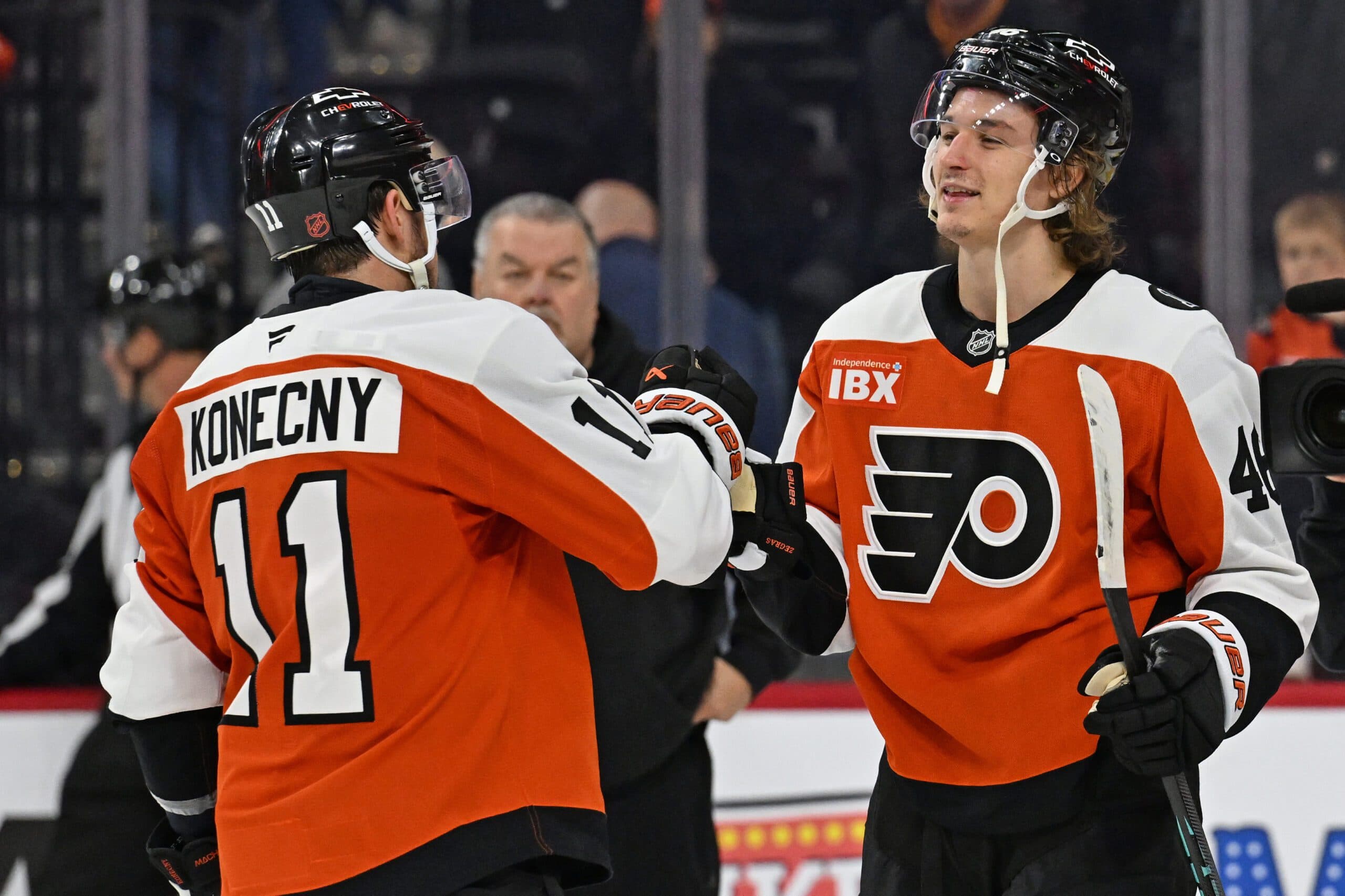 ‘F–king amazing’: Flyers’ Zegras reacts after scoring twice against Ducks