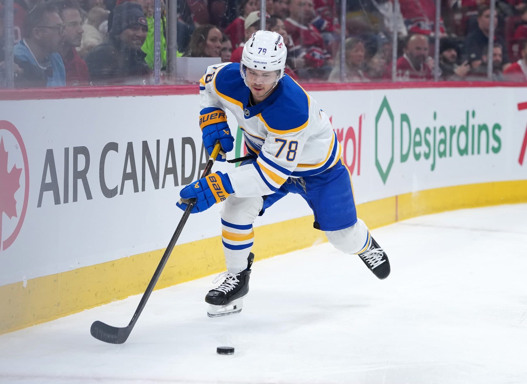 Sabres’ Jacob Bryson leaves game vs. Canadiens with upper-body injury