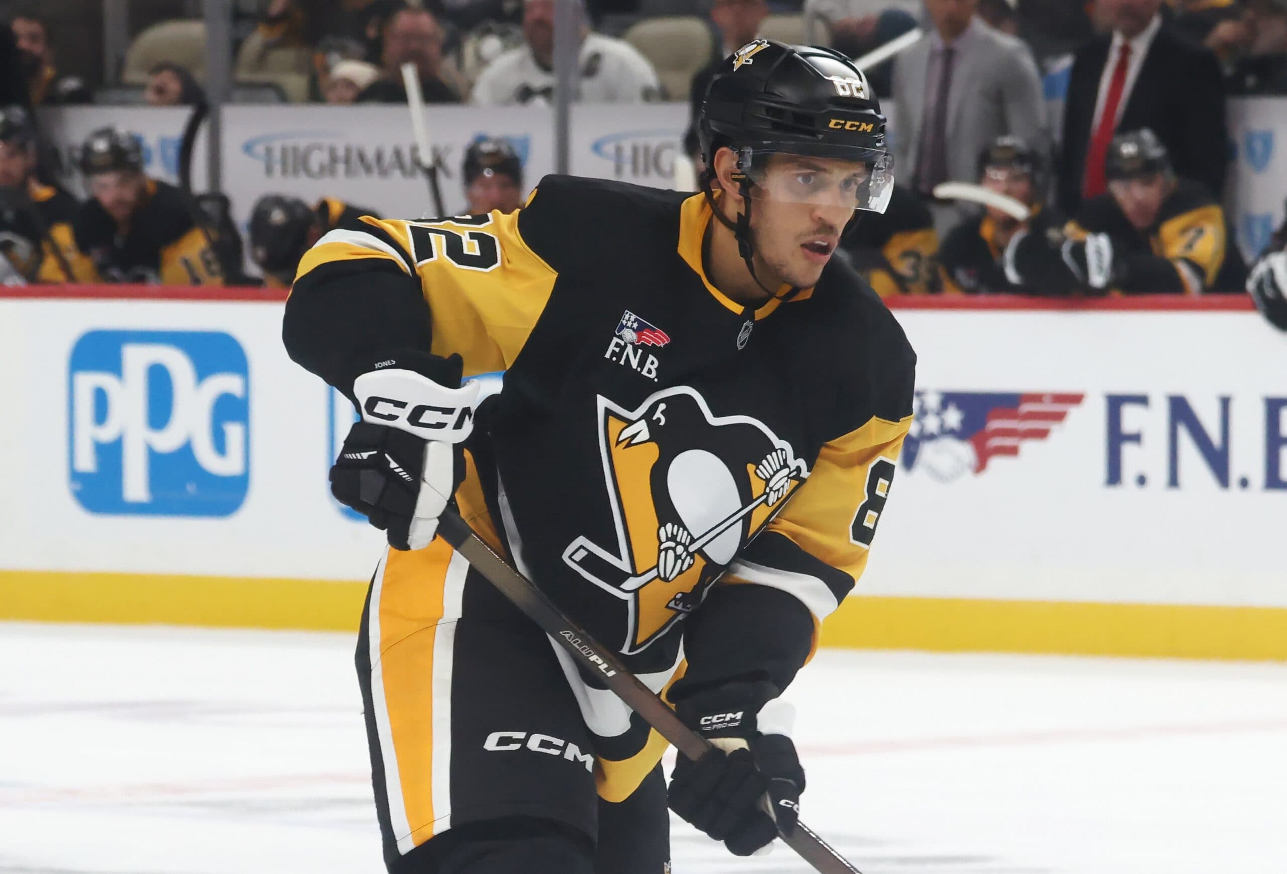 Penguins’ Caleb Jones suspended 20 games for violating performance enhancing substance program