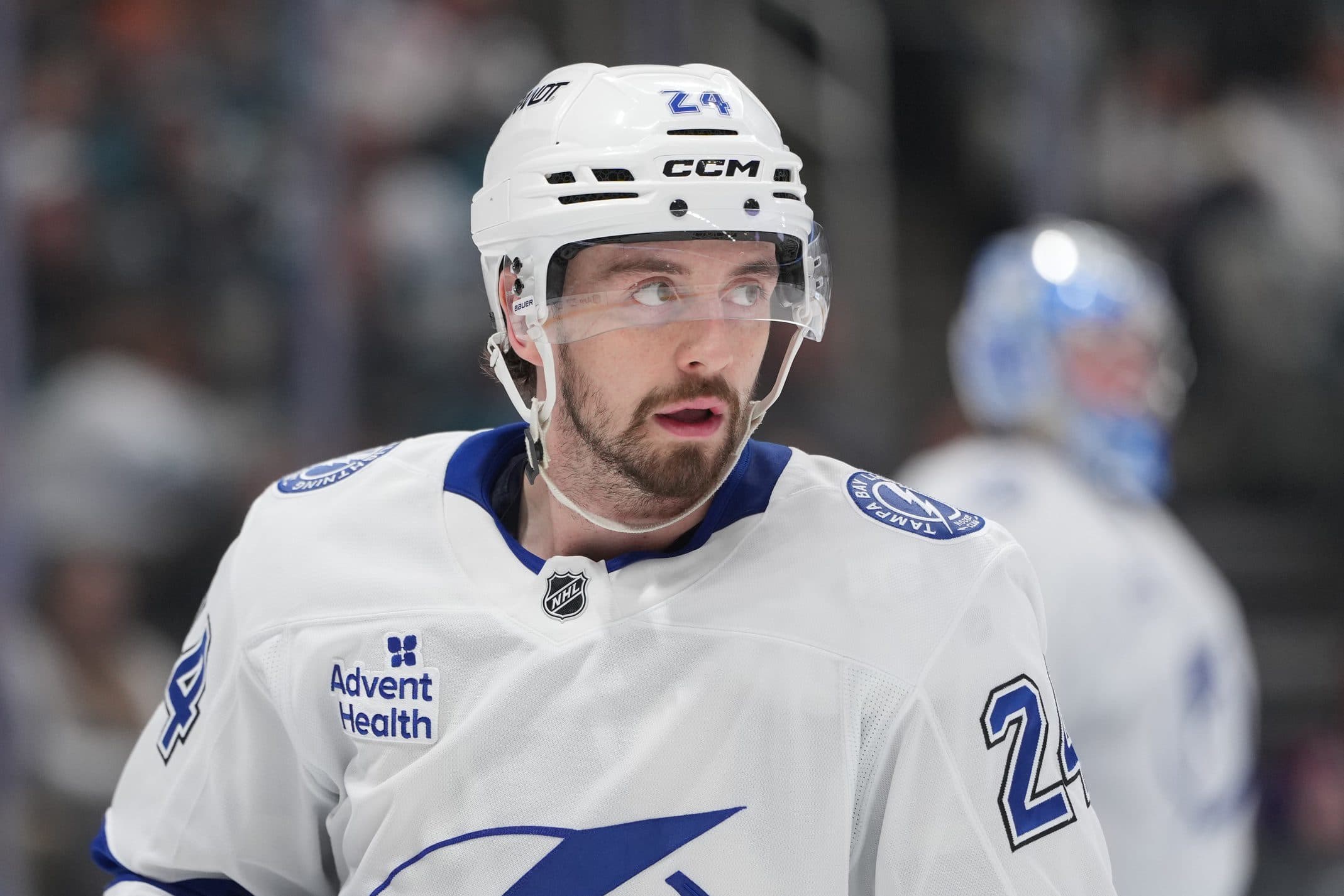 Lightning’s Max Crozier to miss 10 weeks with core muscle injury