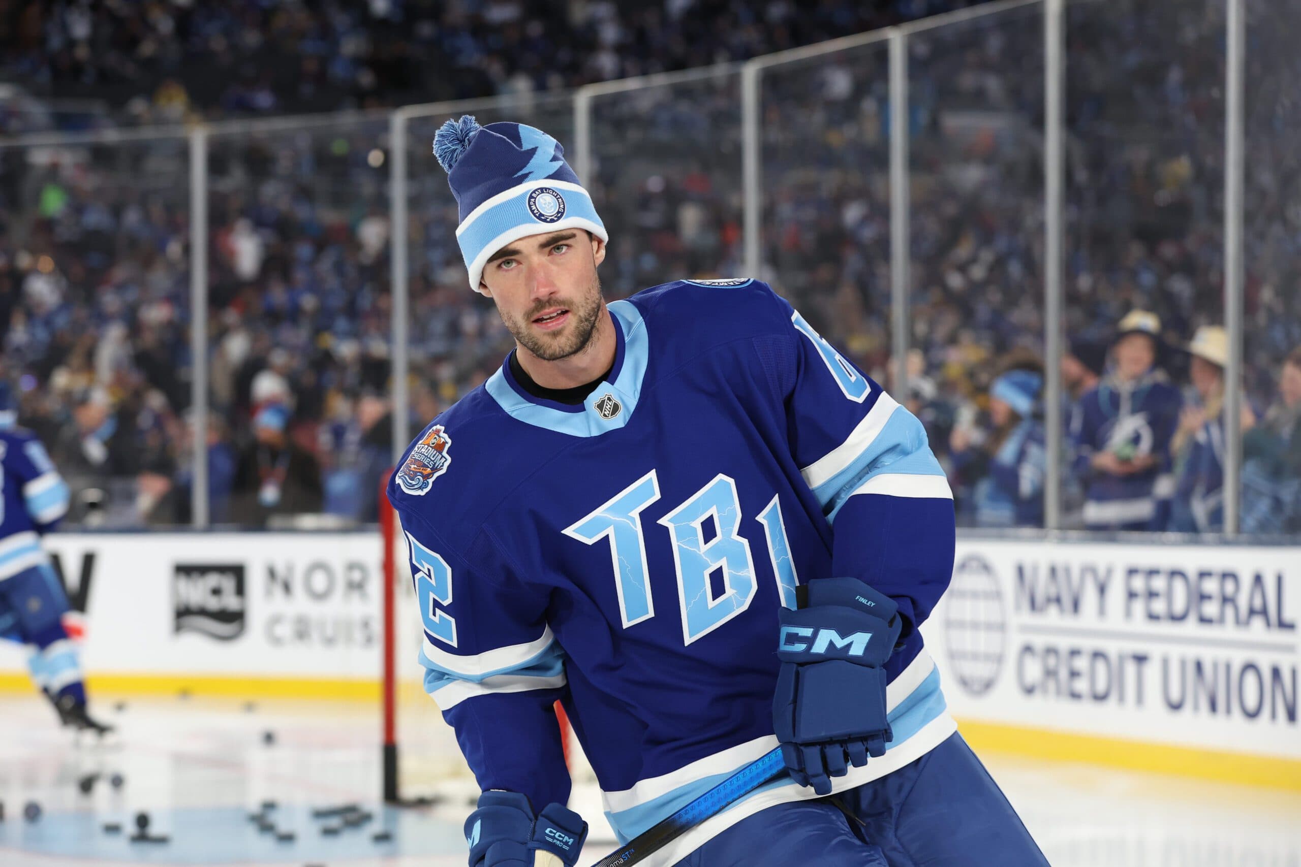 Finley was selected by Tampa Bay in the second round of the 2020 NHL Entry Draft.