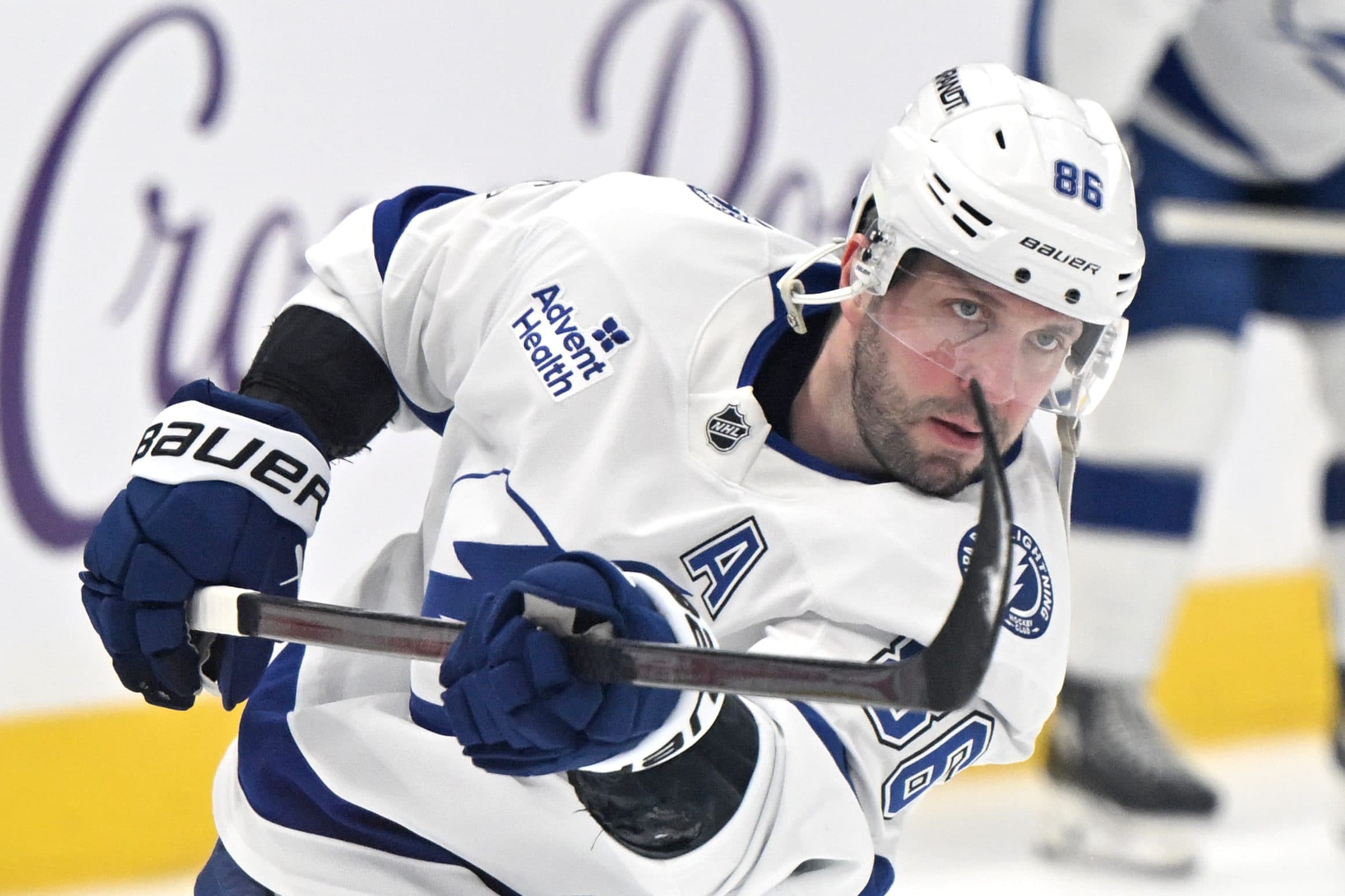 Kucherov is on pace to be the NHL's scoring leader once again this season.