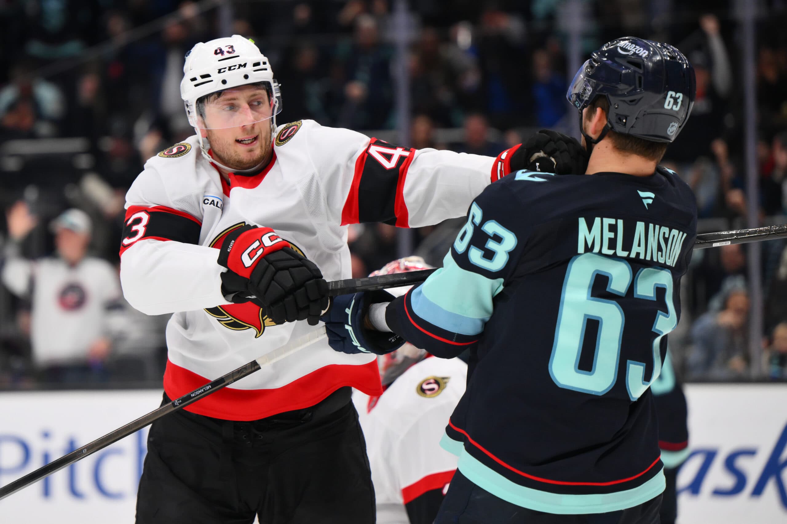 Senators’ Tyler Kleven fined for cross-checking Kraken’s Jared McCann