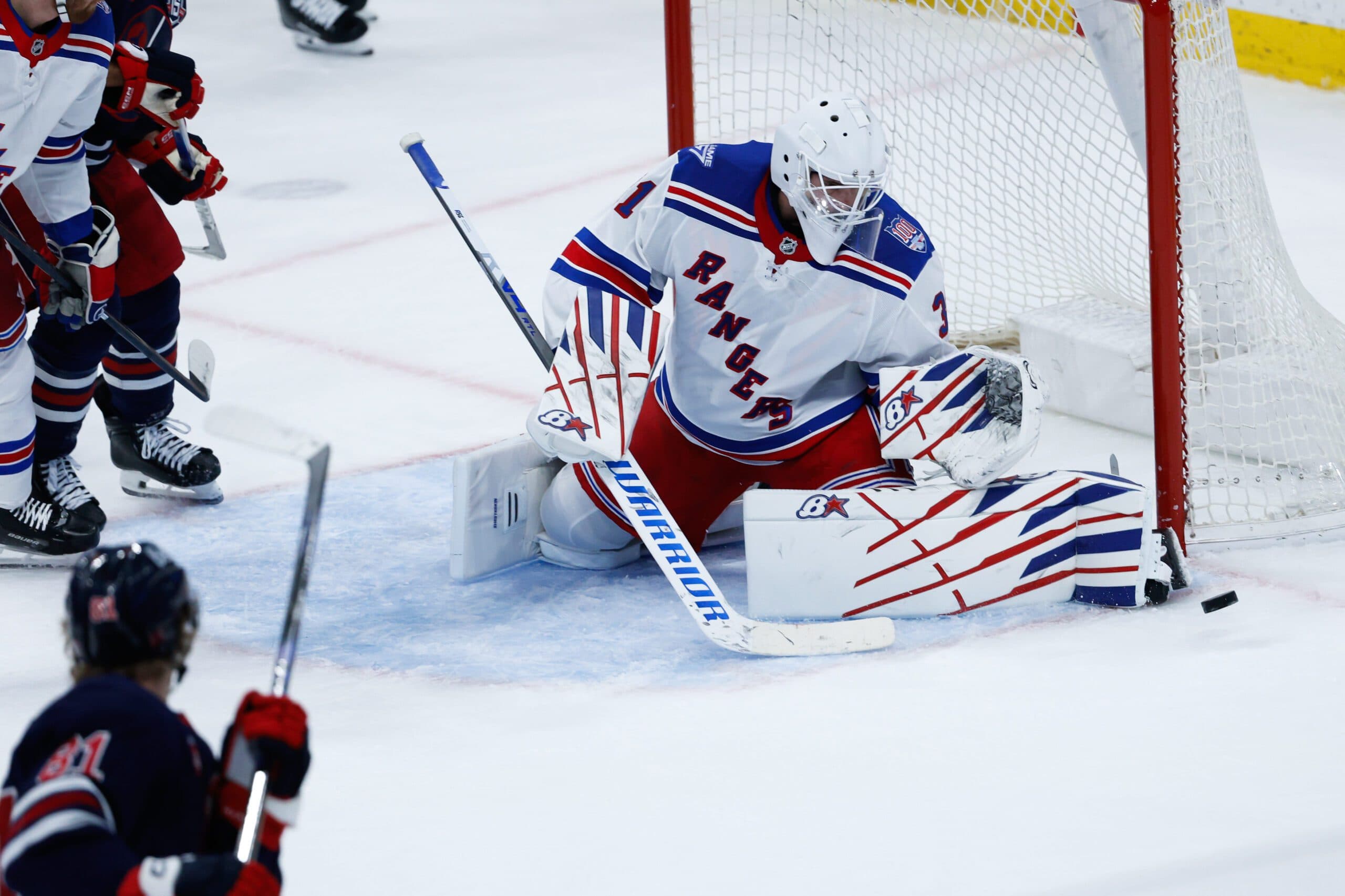 Rangers’ Igor Shesterkin explains why he had a plain white mask in game against Jets