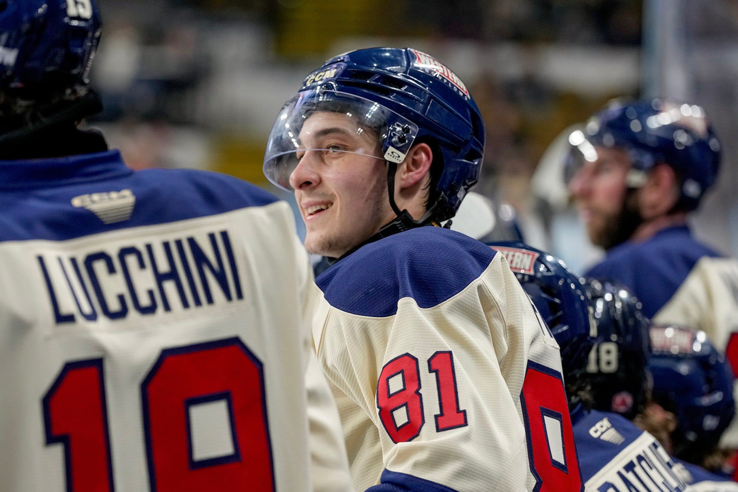 Milwaukee Admirals forward Aiden Fink
