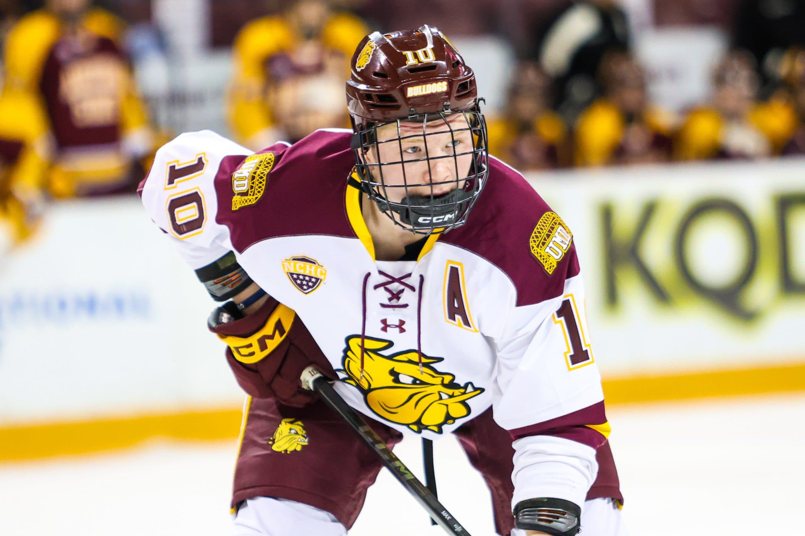 Minnesota Duluth Bulldogs forward Max Plante