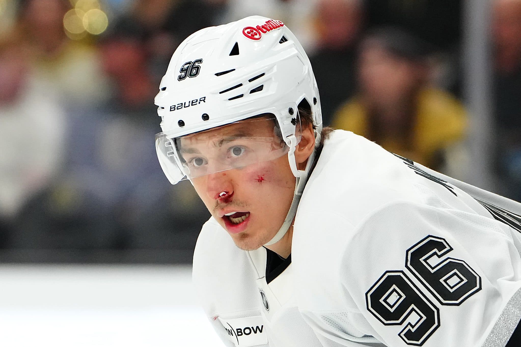 Kuzmenko had three goals and three assists in six games for the Kings in last year's postseason.