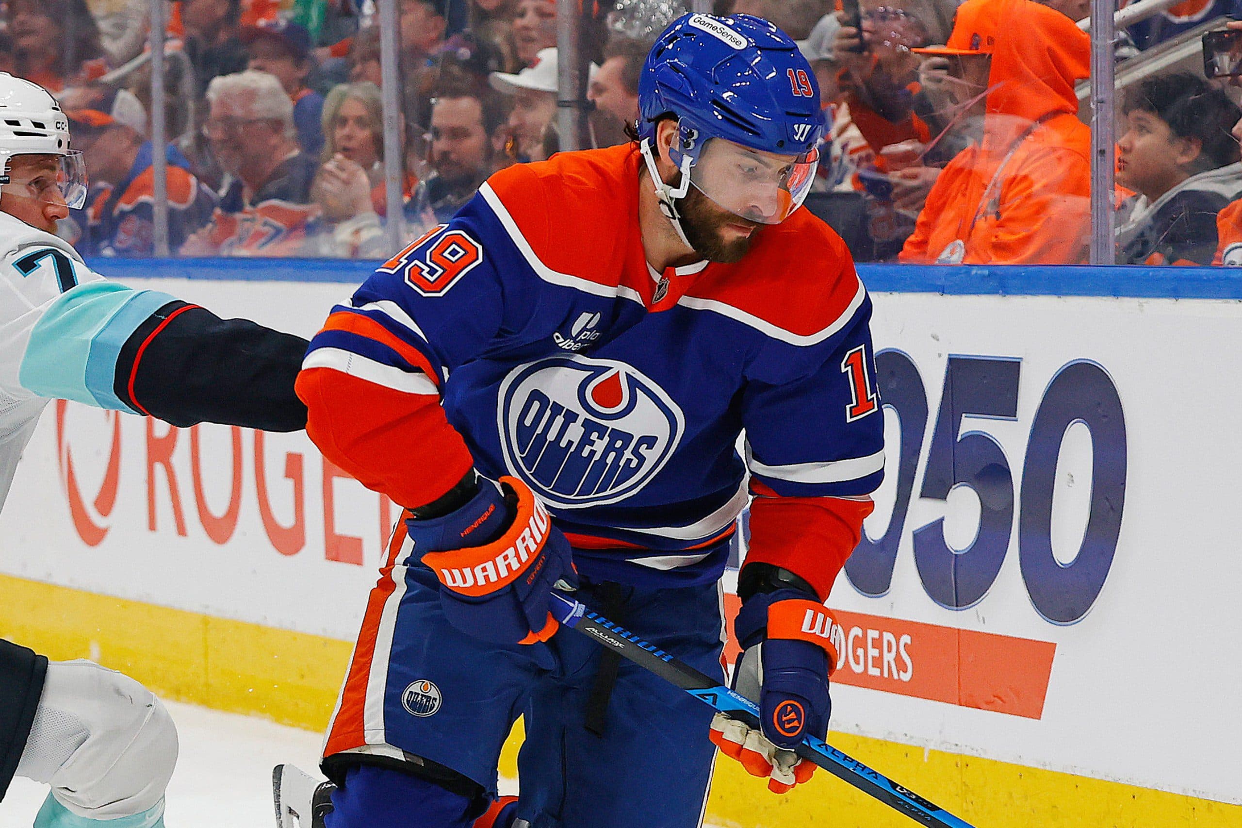 Oilers’ Adam Henrique to miss Game 2 against Ducks with lower-body injury