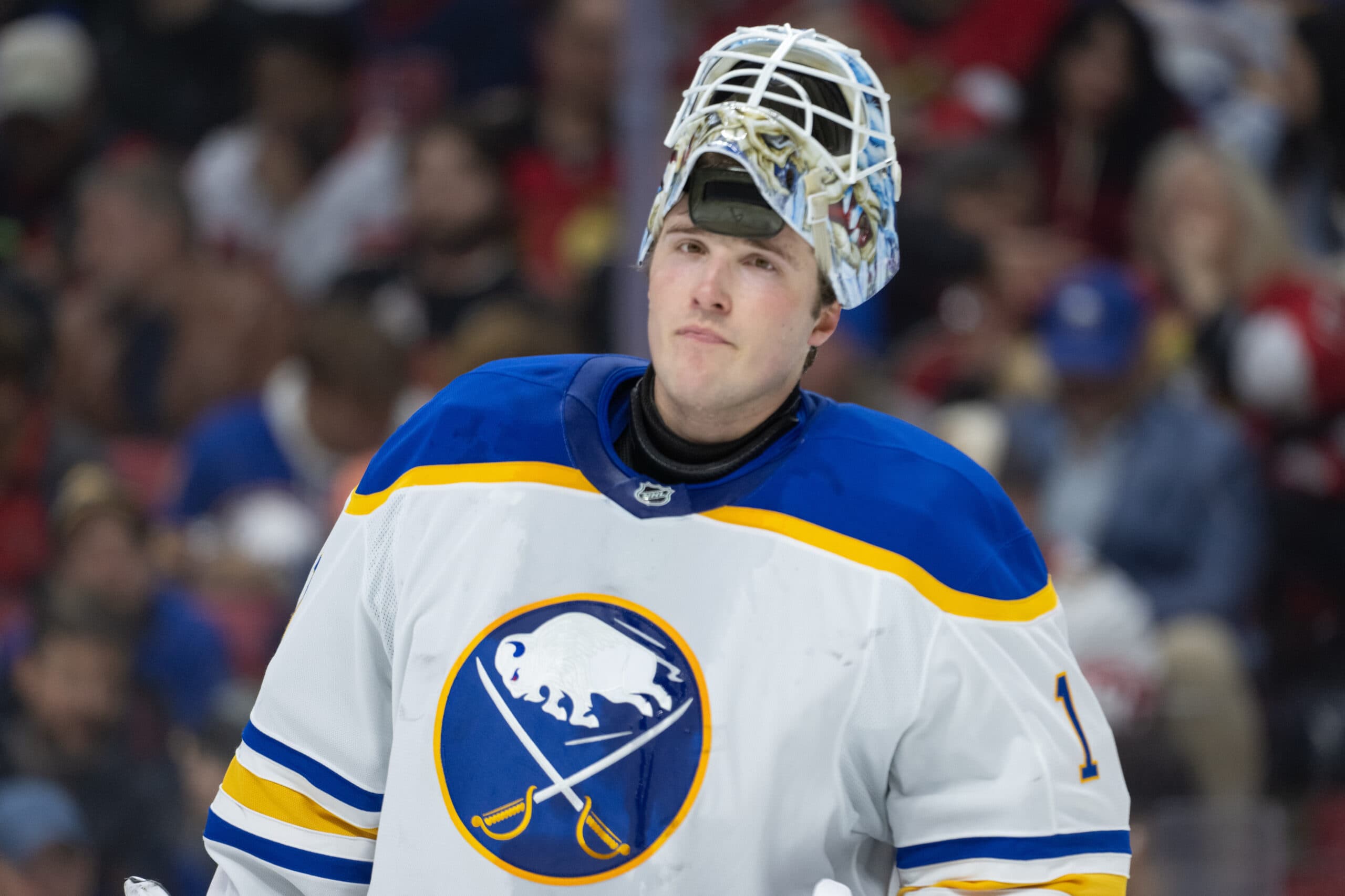 Buffalo goaltenders Alex Lyon and Ukko-Pekka Luukkonen have successfully split time this season.