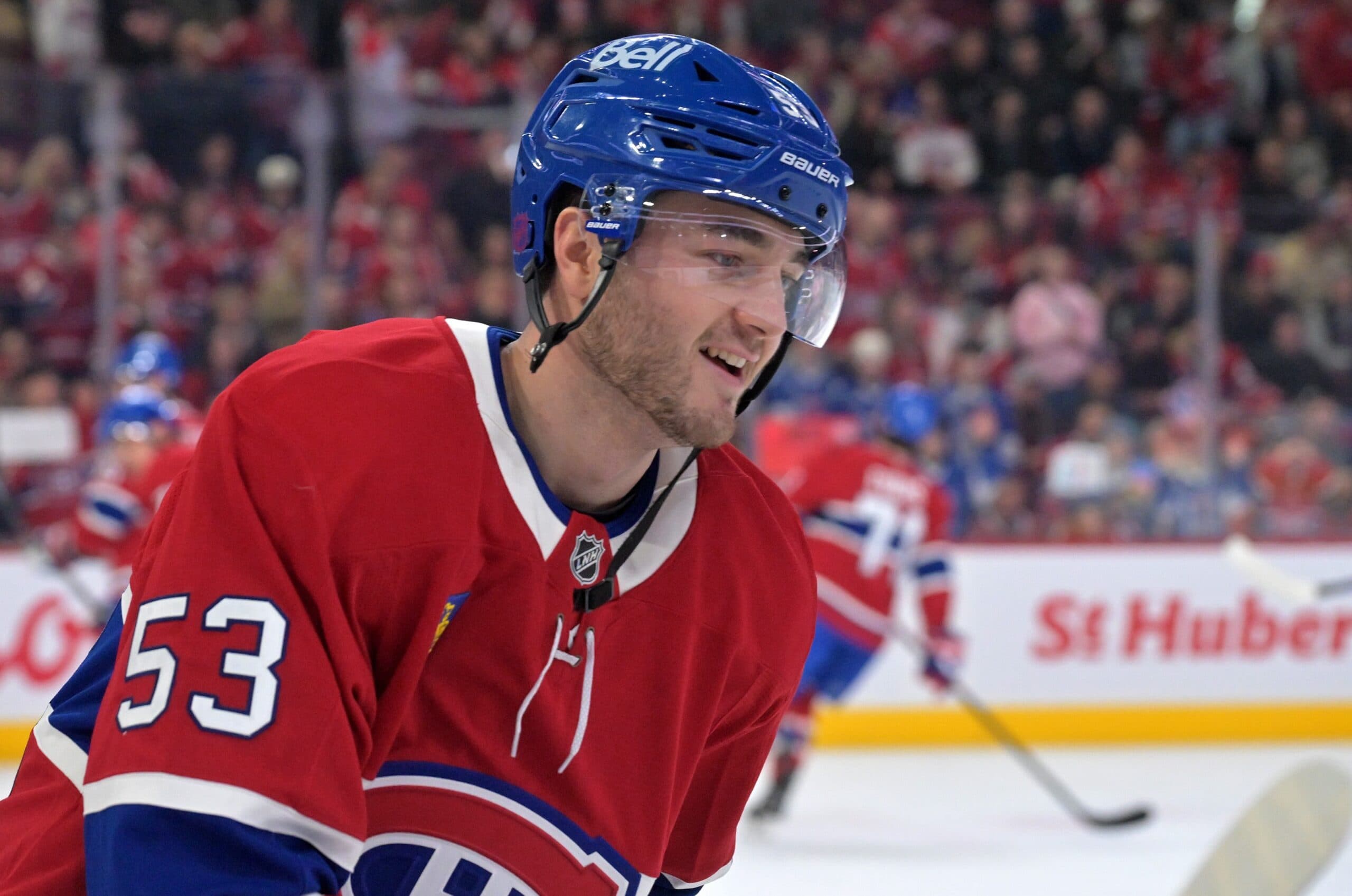 Canadiens’ Noah Dobson leaves game against Blue Jackets due to injury