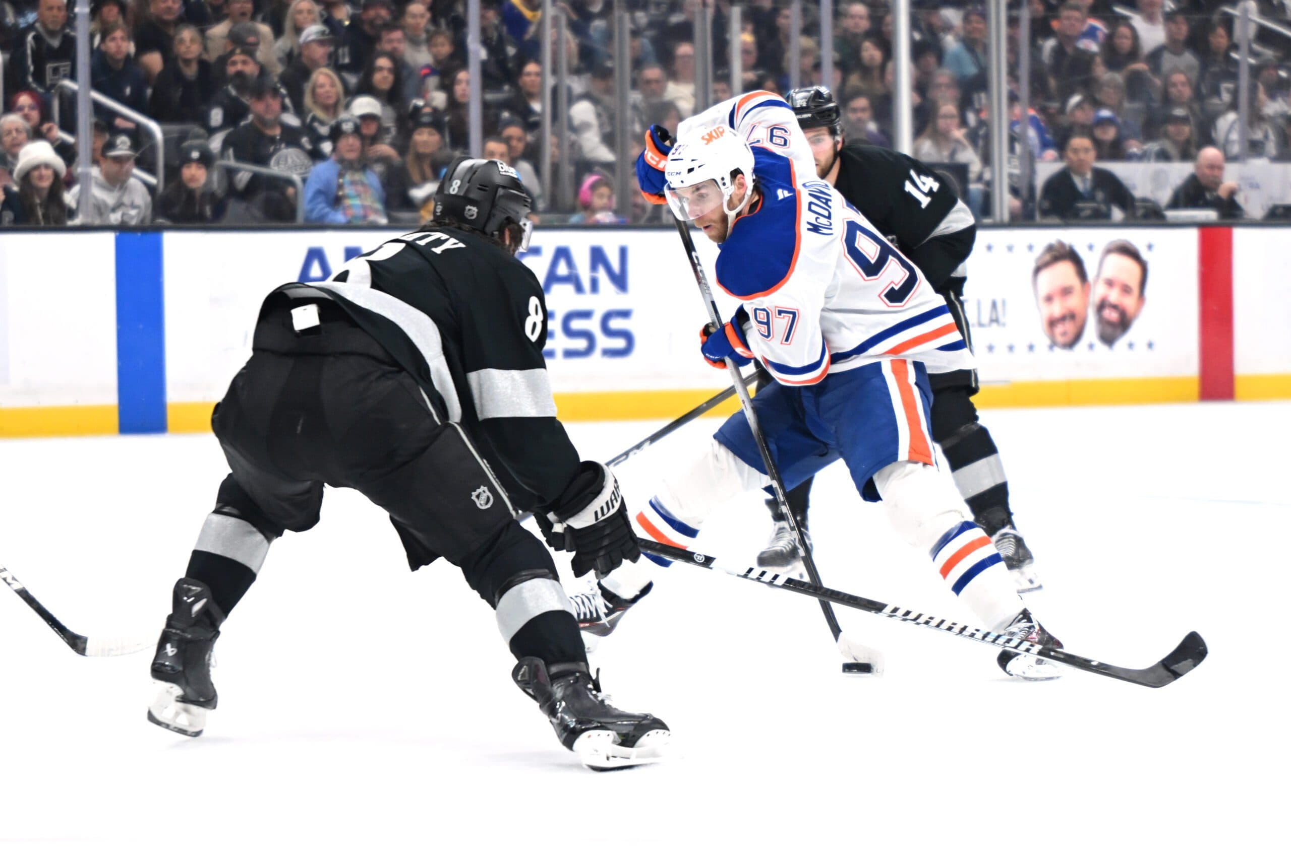 Drew Doughty and Connor McDavid