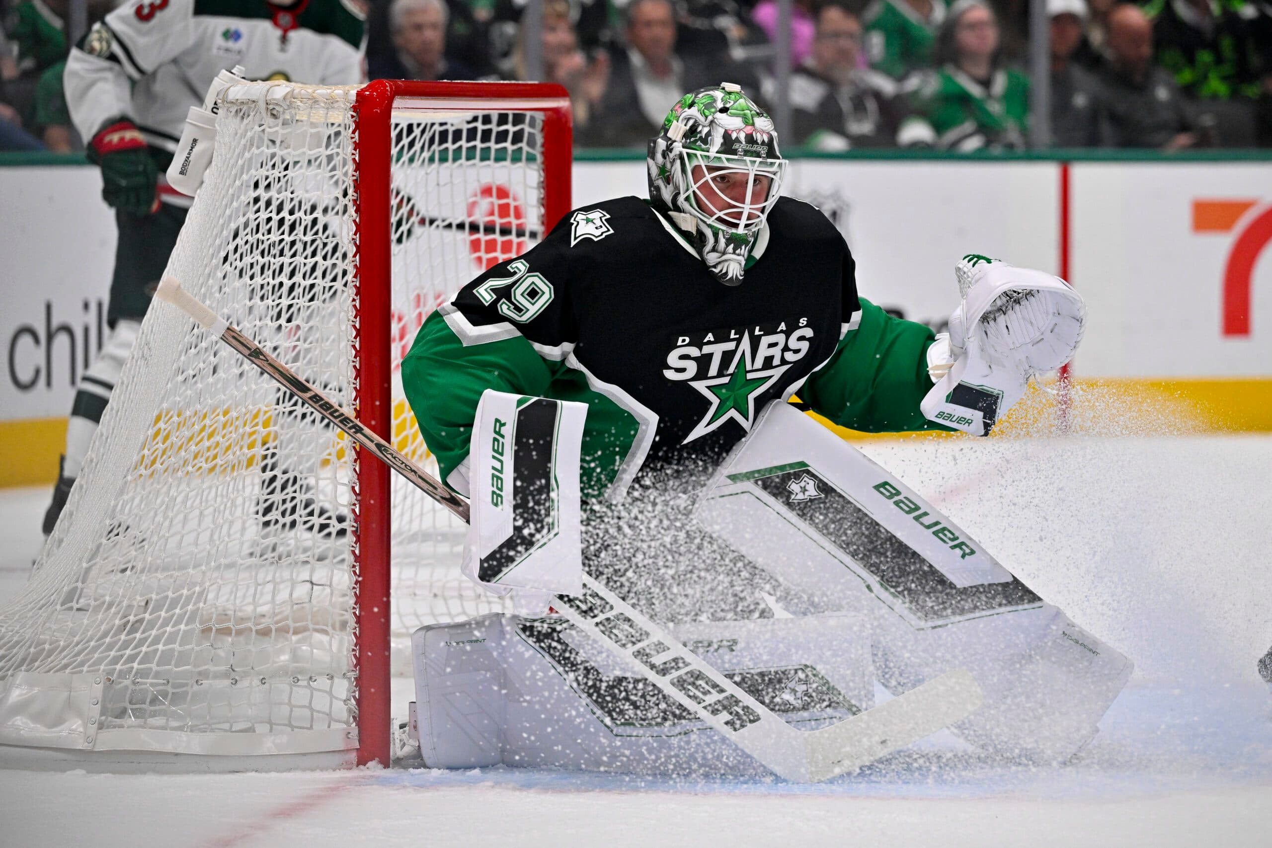 Oettinger has been outplayed by Minnesota's Jesper Wallstedt.