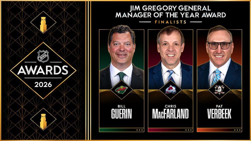Guerin, MacFarland, Verbeek named finalists for 2026 Jim Gregory Award