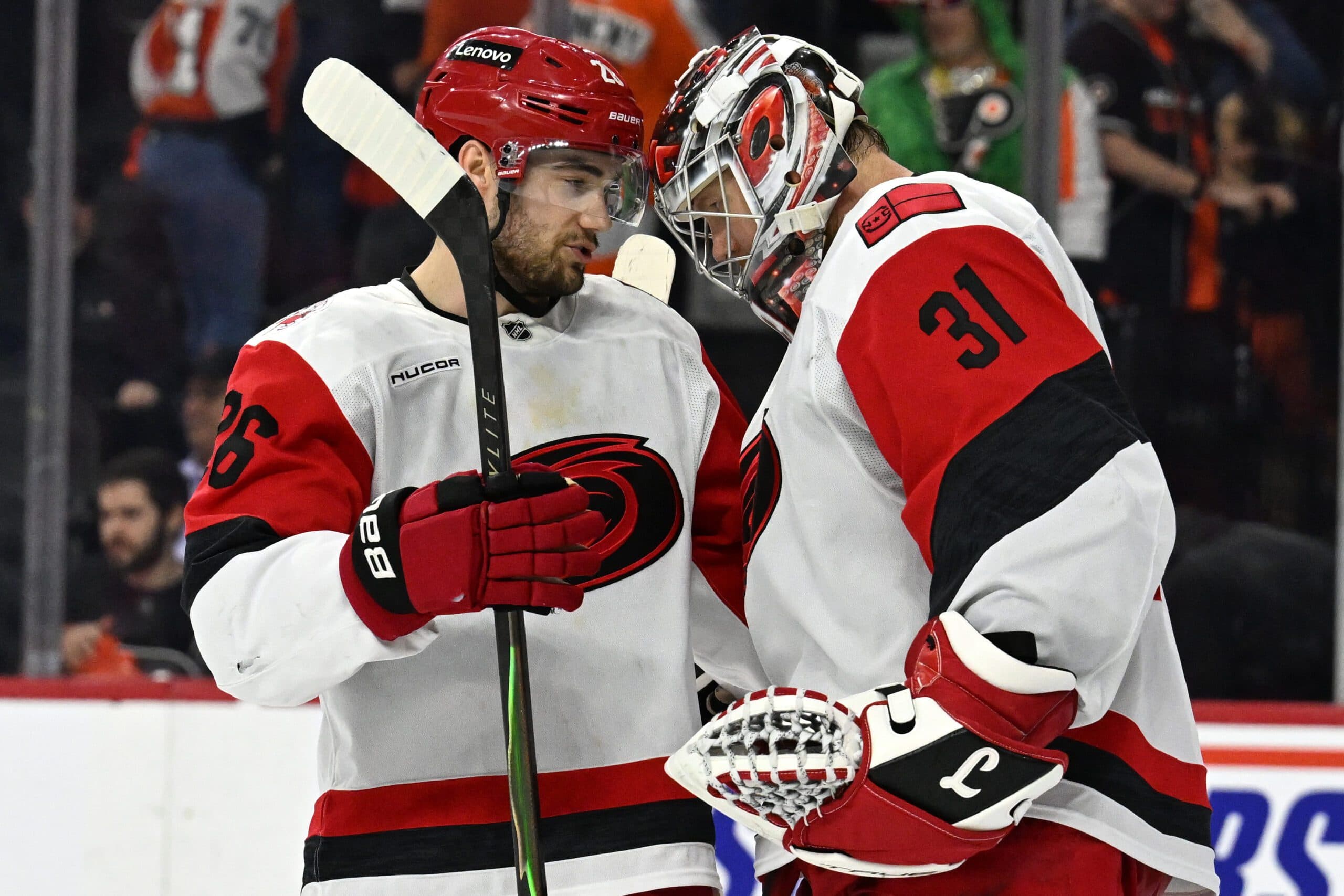 Carolina has outscored Philadelphia 10-3 through three games of their second-round series.