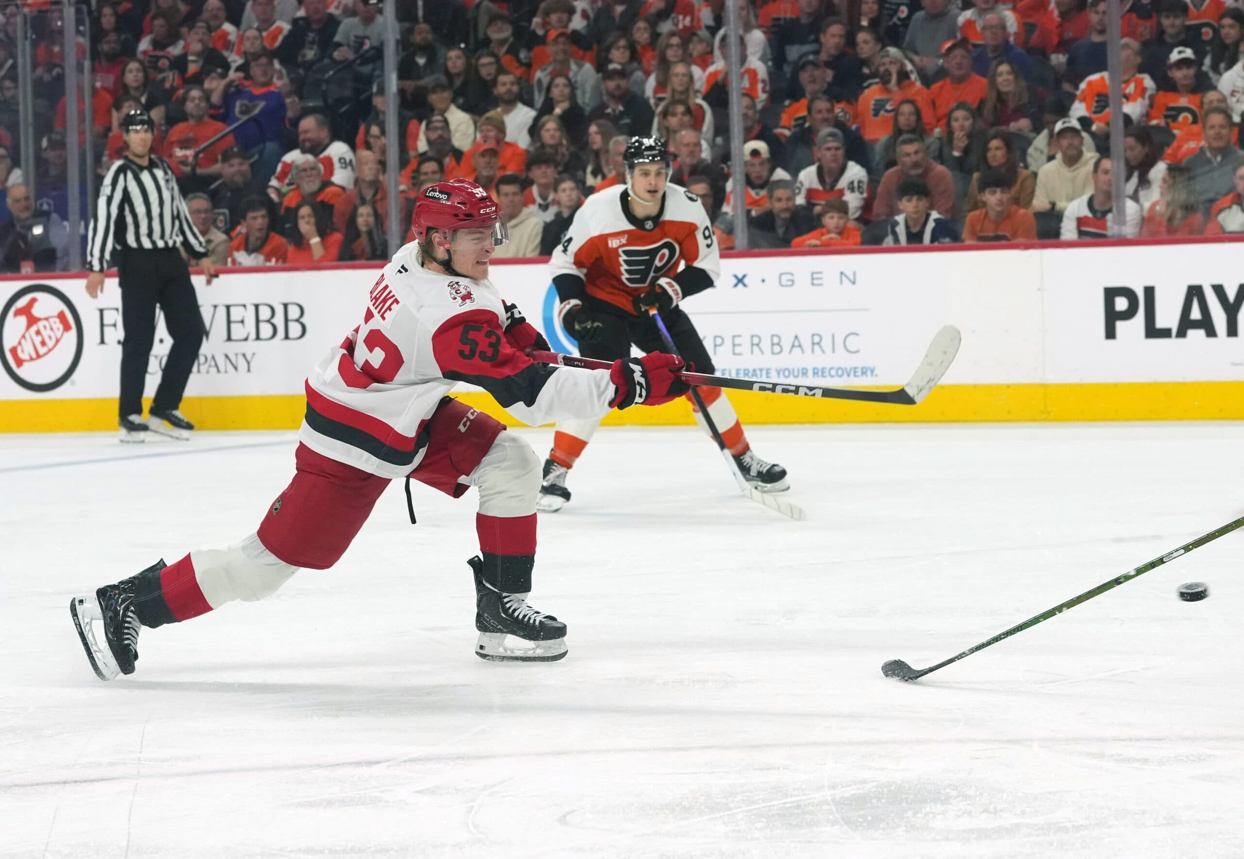 The Carolina Hurricanes are the first team since the 1985 Edmonton Oilers to win their first eight postseason games.