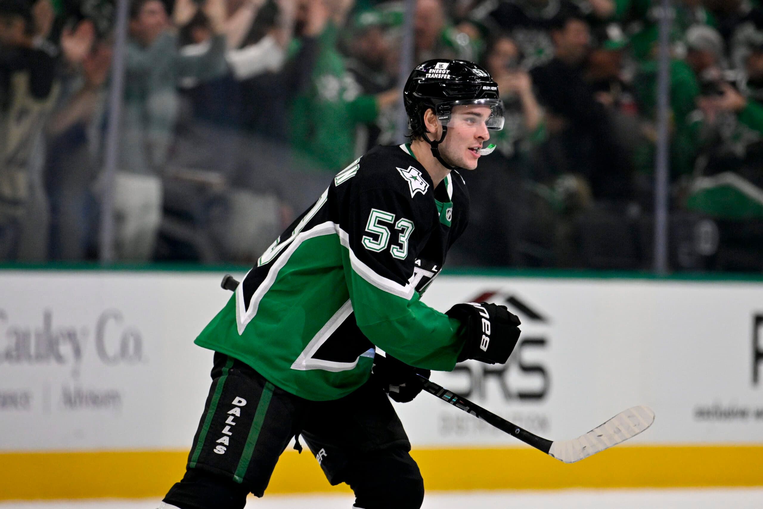 Dallas Stars center Wyatt Johnston
