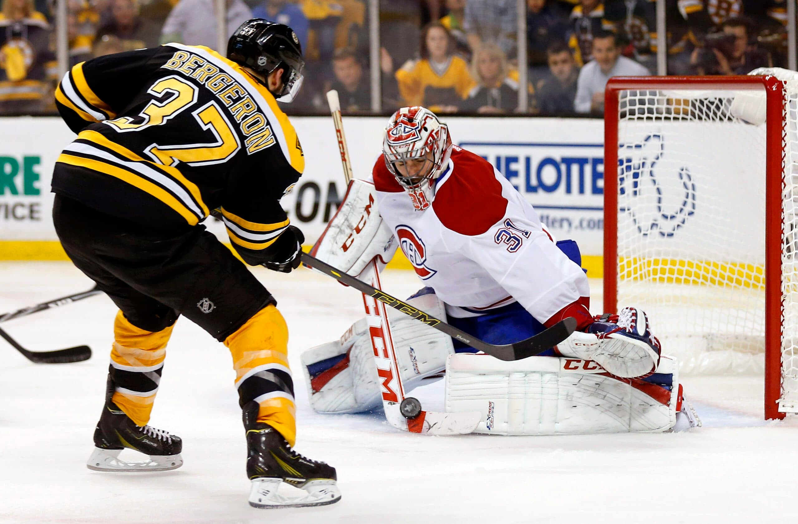 Patrice Bergeron and Carey Price