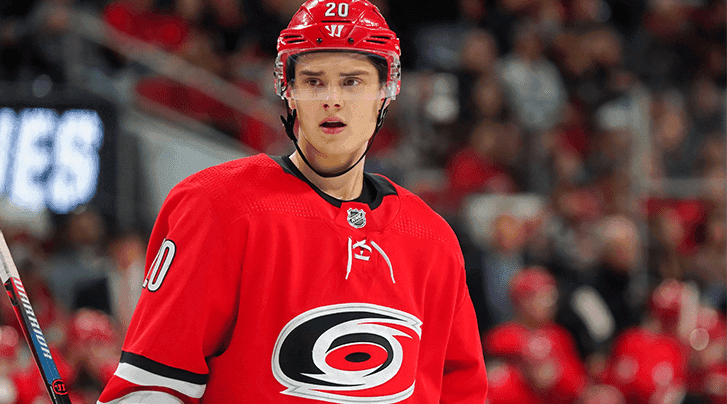 Use the BetMGM bonus code DFONEWS1500 for a 20% deposit match and place your first bet on the Hurricanes' Sebastian Aho.