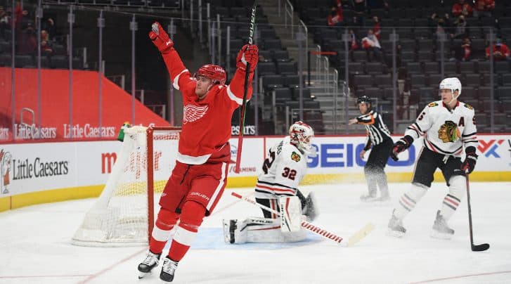 Detroit Red Wings forward Jakub Vrana out four months after shoulder surgery