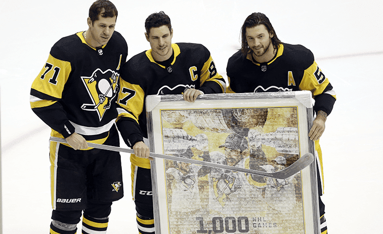 Malkin’s season debut on Tuesday delivers milestone for Pens’ franchise cornerstones