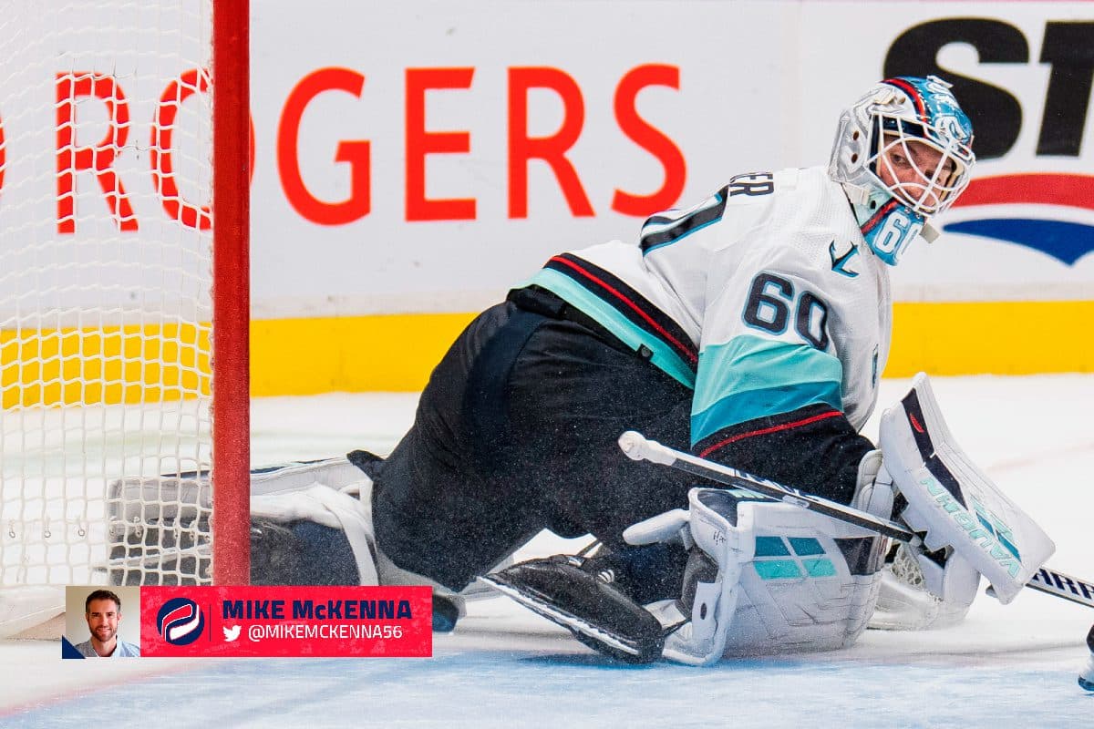 McKenna’s Matchup of the Day: Mar. 30 – Logan Thompson vs. Chris Driedger